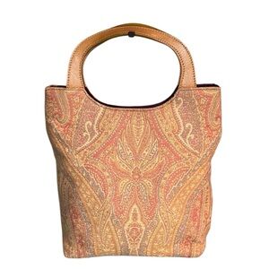 Etro Milano Paisley Canvas Mini Tote - Made in Italy - Certified